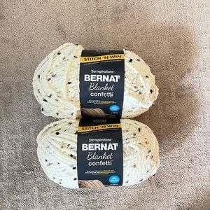 2 Yarnspirations Bernat Blanket Confetti Yarn